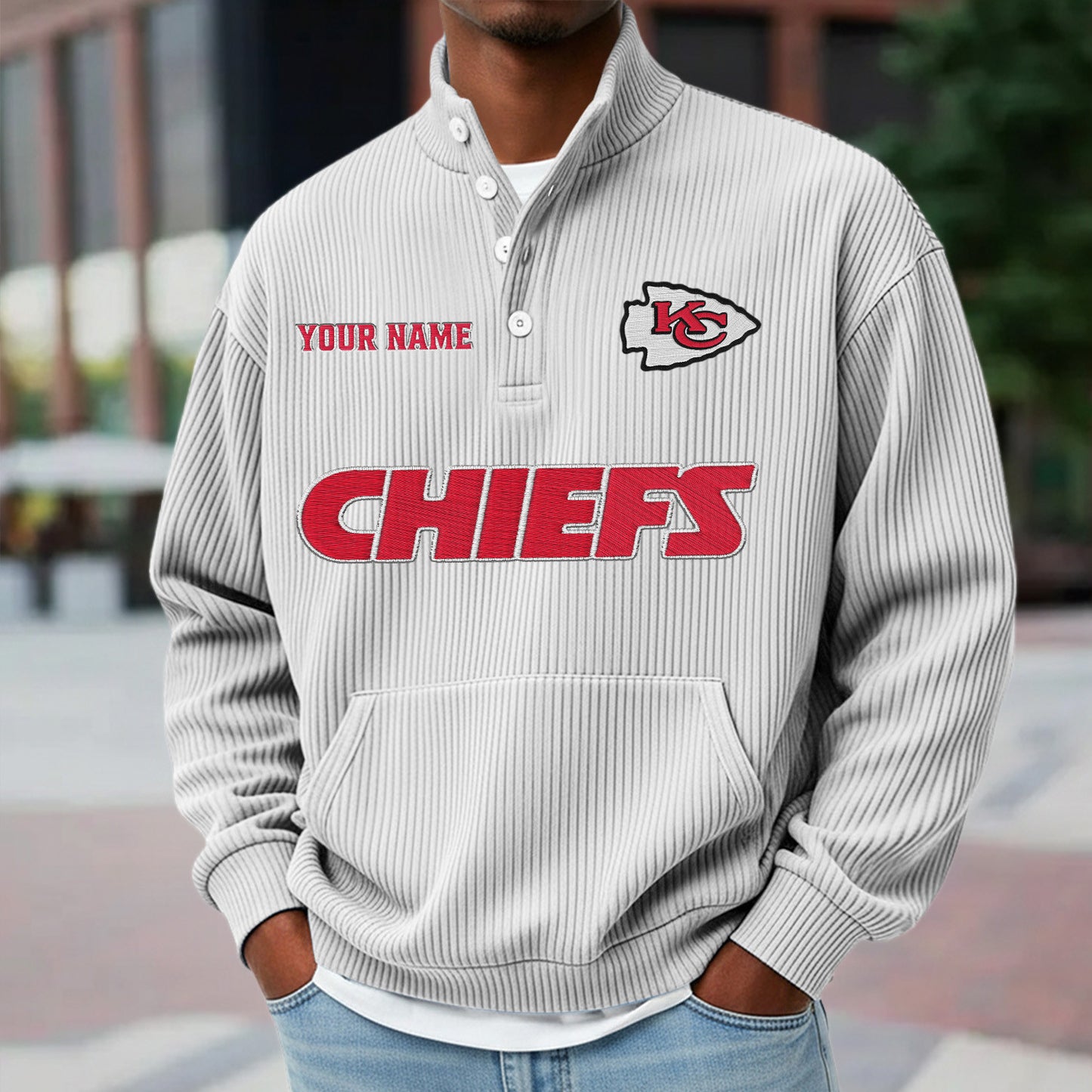 KCC x NFL Waffle High Neck Long Sleeved Sweatshirt DATND TANTD 221125