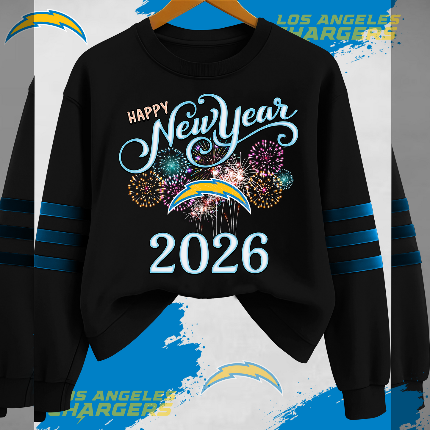 LAC Premium NFL Happy New Year 2026 Sweatshirt DDT CTND