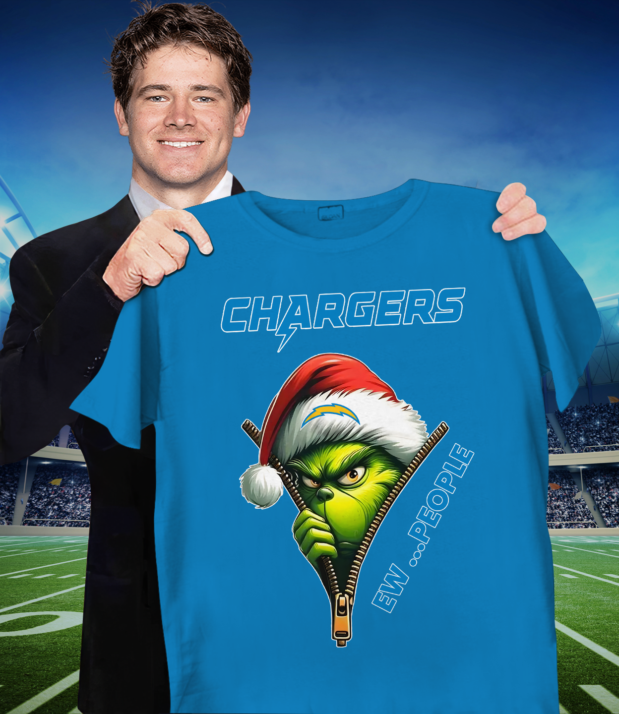 LAC x NFL Christmas T-Shirt DATND TANTD 151125