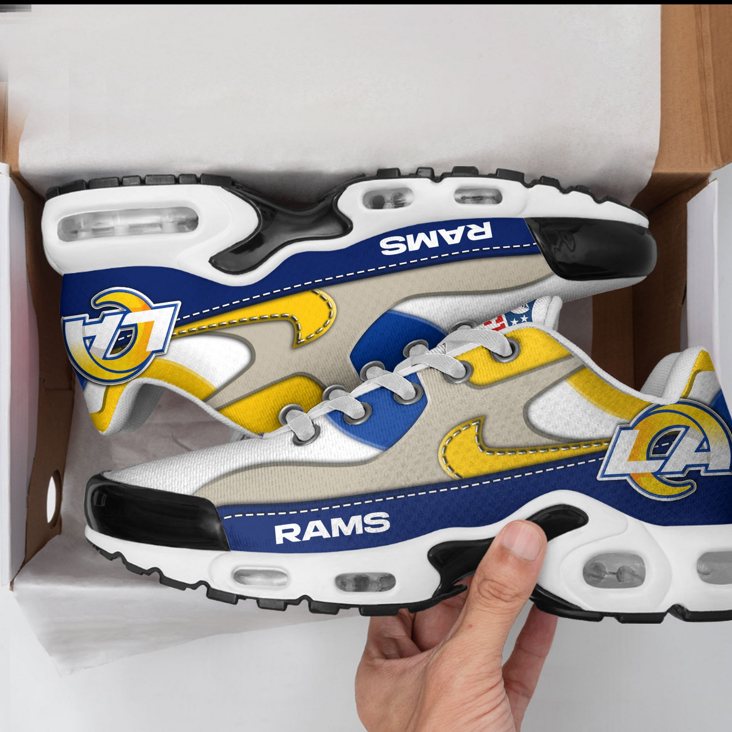LAR Premium NFL Color Block Air Max Shoes DDT CTND