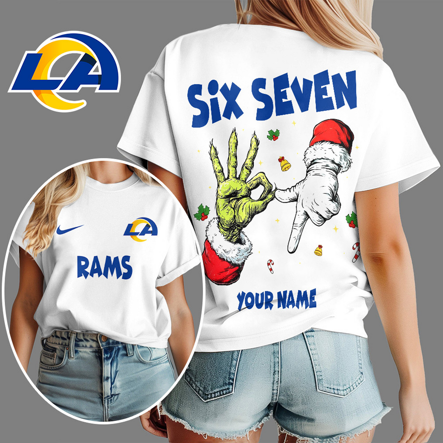LAR x NFL Funny Six Seven Hot Trend Tshirt Custom Any Name DATND TANTD
