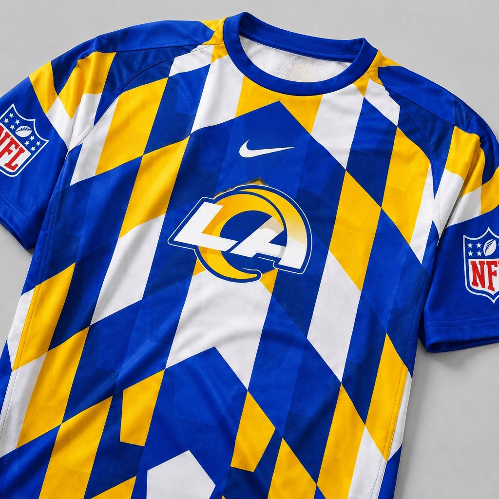 LAR x Premium NFL Geometric Fan Performance T-Shirt