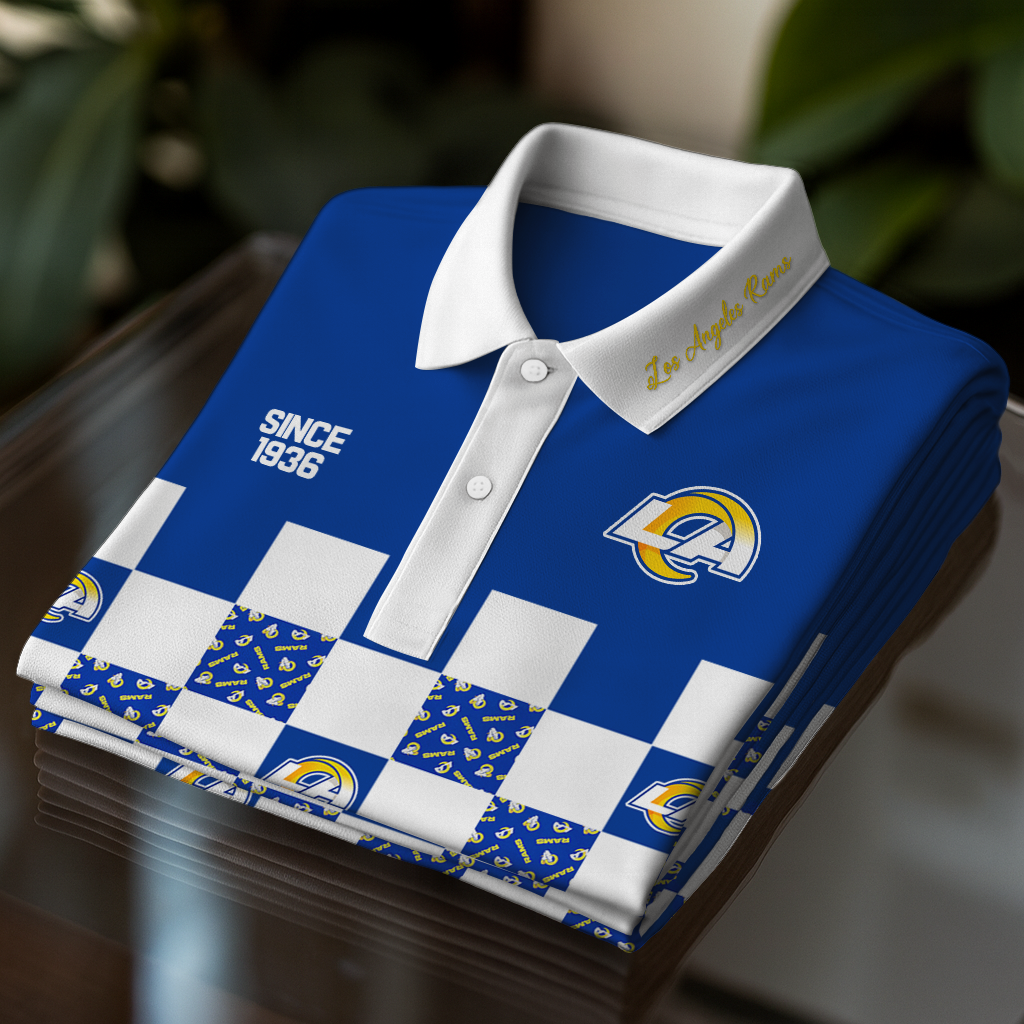 LAR Premium NFL V3 Polo Shirt DDT NTL