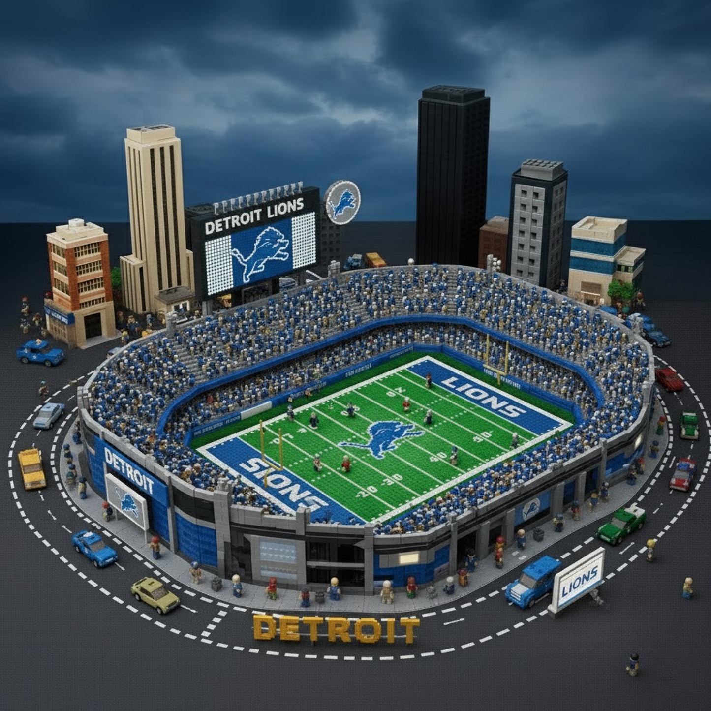 LEGO DET x NFL Display Stadium DatND DVT