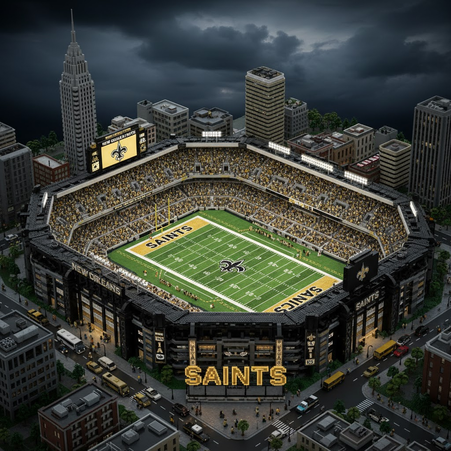 LEGO NO x NFL Display Stadium DatND DVT