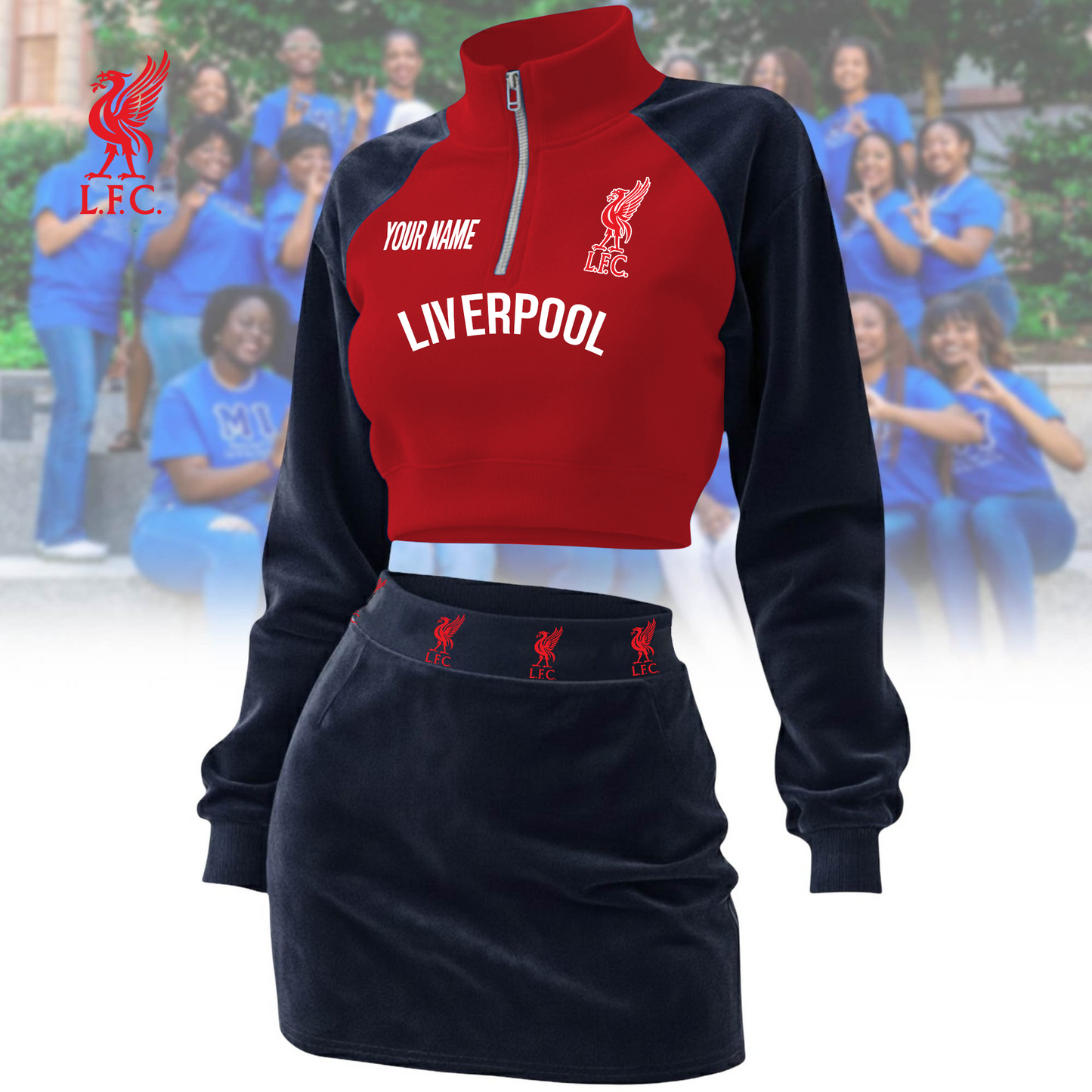 LIV x EPL Premium Long Zip Polo Shirt DDT CTND