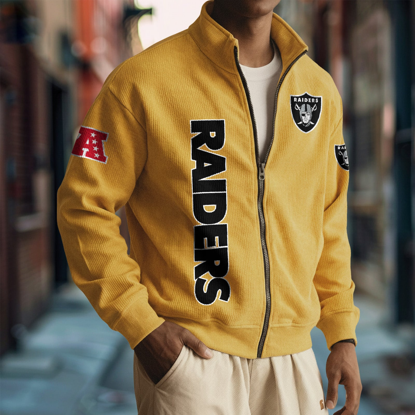 LV x NFL Corduroy Zip-Up Jacket DatND DVT