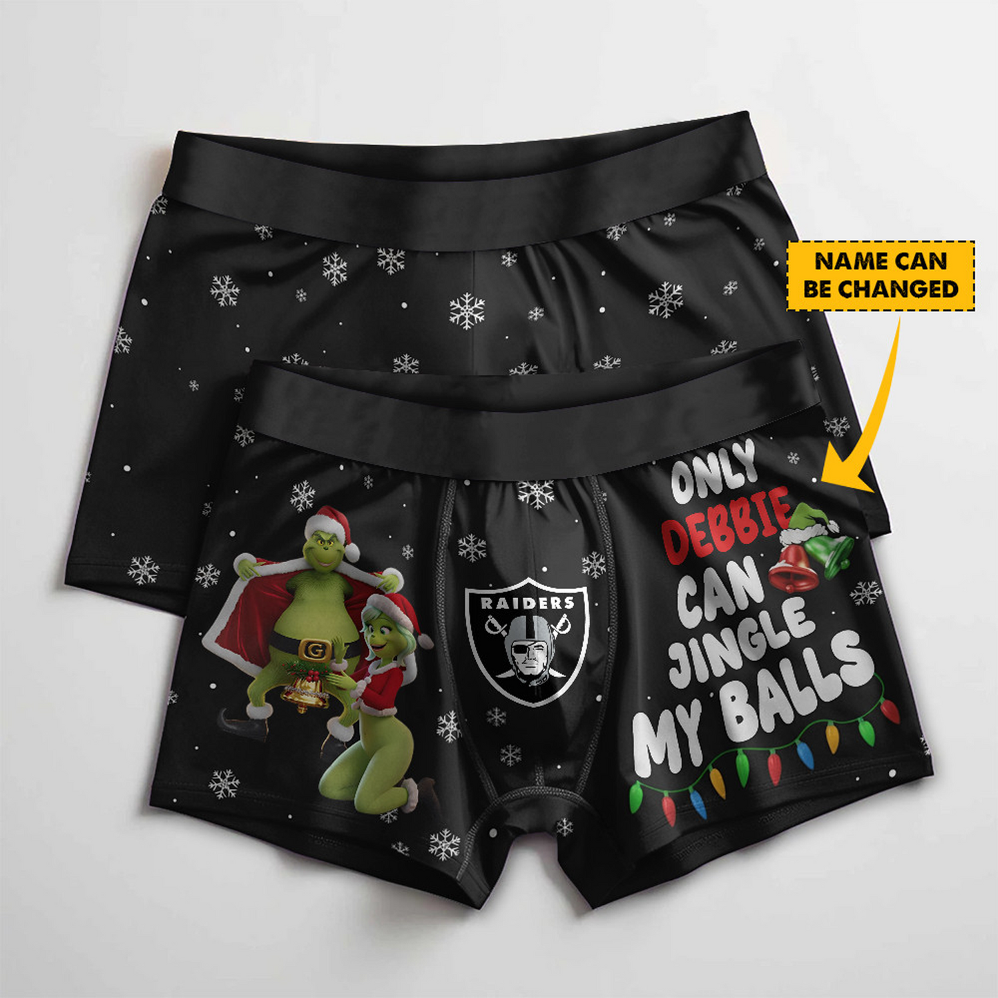 LV x NFL Funny Grinch Men Boxers Personalized Any Name DatND DVT