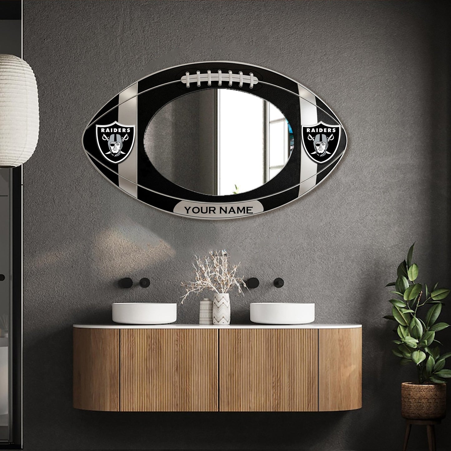 LVR Custom NFL Wall Mirror Decor For Fan DDT CTND
