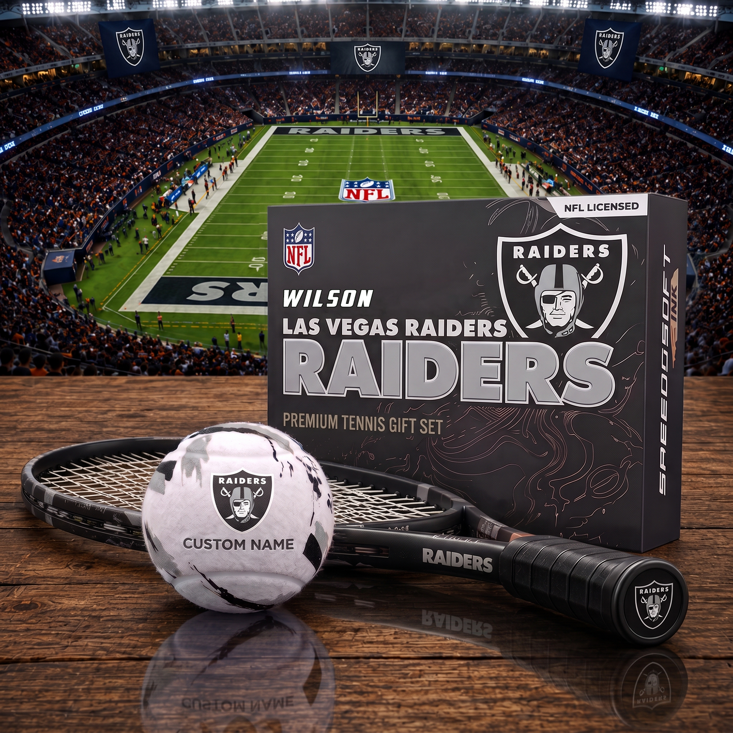 LVR_PREMIUM NFL EXCLUSIVE PERSONALIZED TENNIS BALL SET LIMITED EDTION