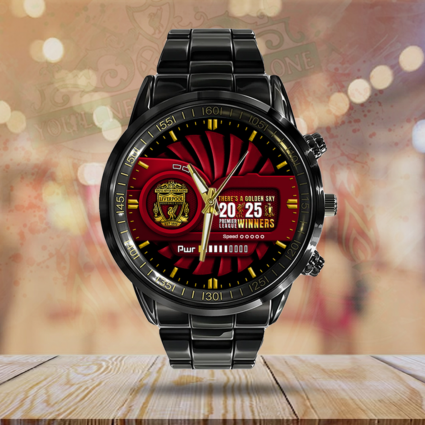 LIV Black Stainless Steel Watch NDD
