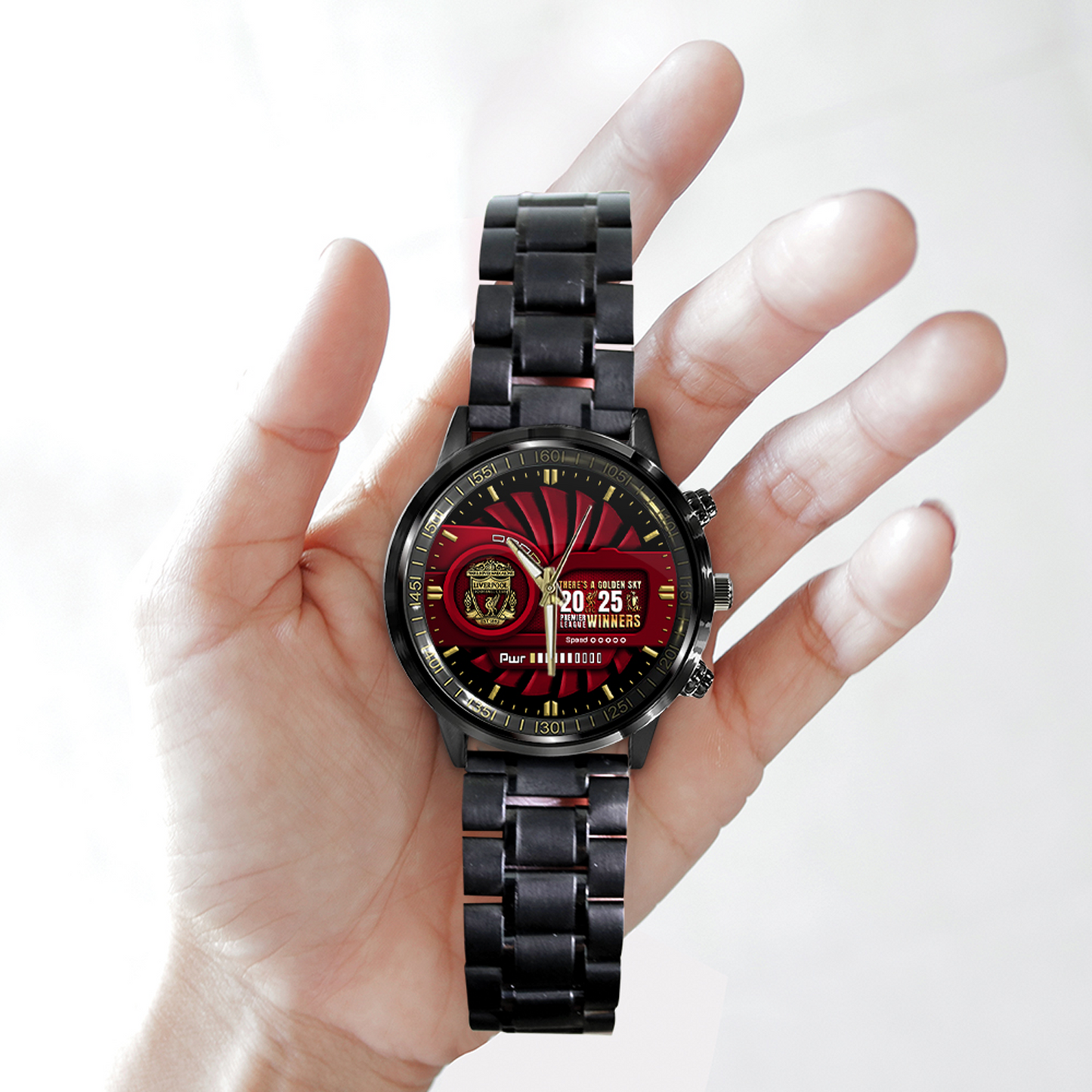 LIV Black Stainless Steel Watch NDD