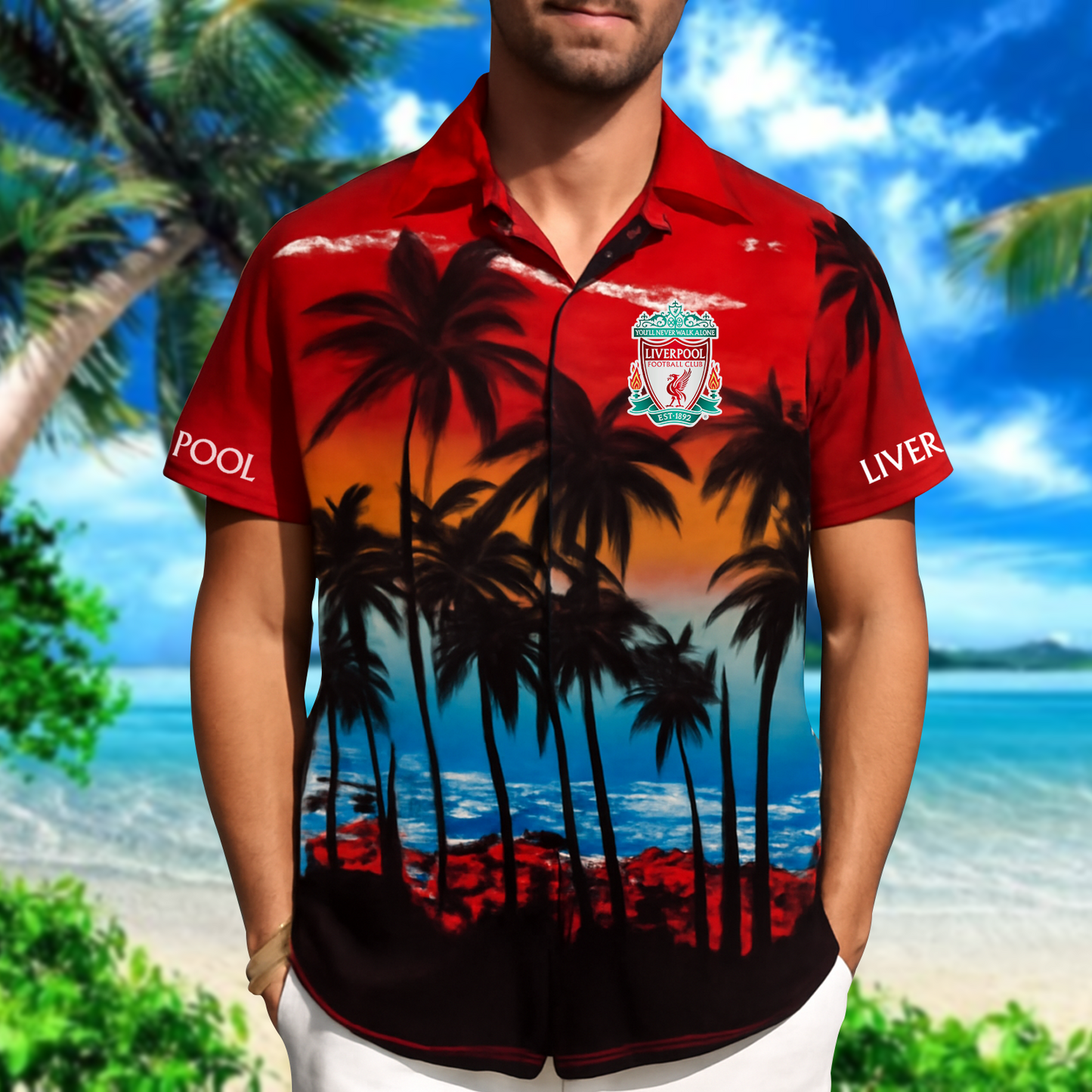 Liv Tropical Hawaii Shirt Beach Short V3 DATND TANTD