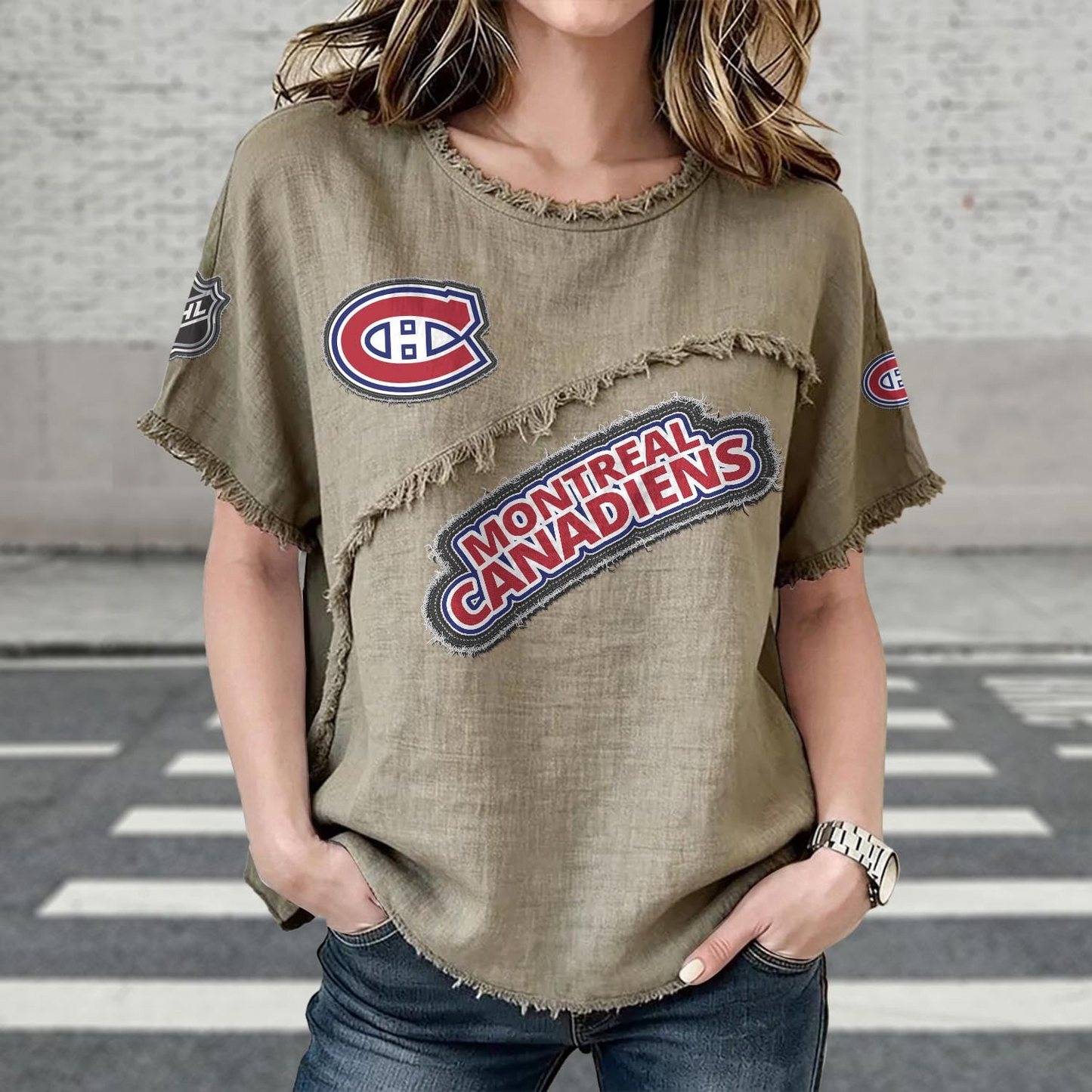 MC x NHL Womenƒ??s Vintage O-Neck 2905 DatND DVT