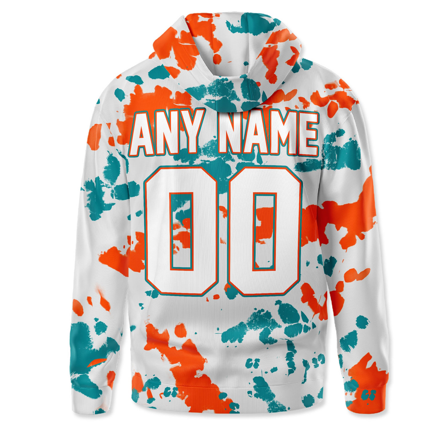 MD Premium NFL Gridiron Splash Personalized Hoodie DDT CTND