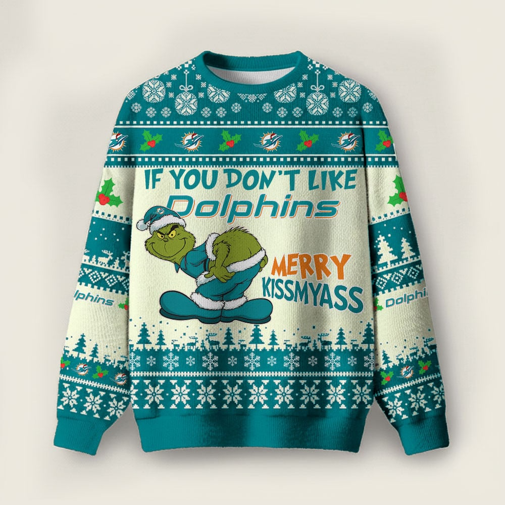 MD Premium NFL Merry Kissmyass Ugly Sweater DDT CTND