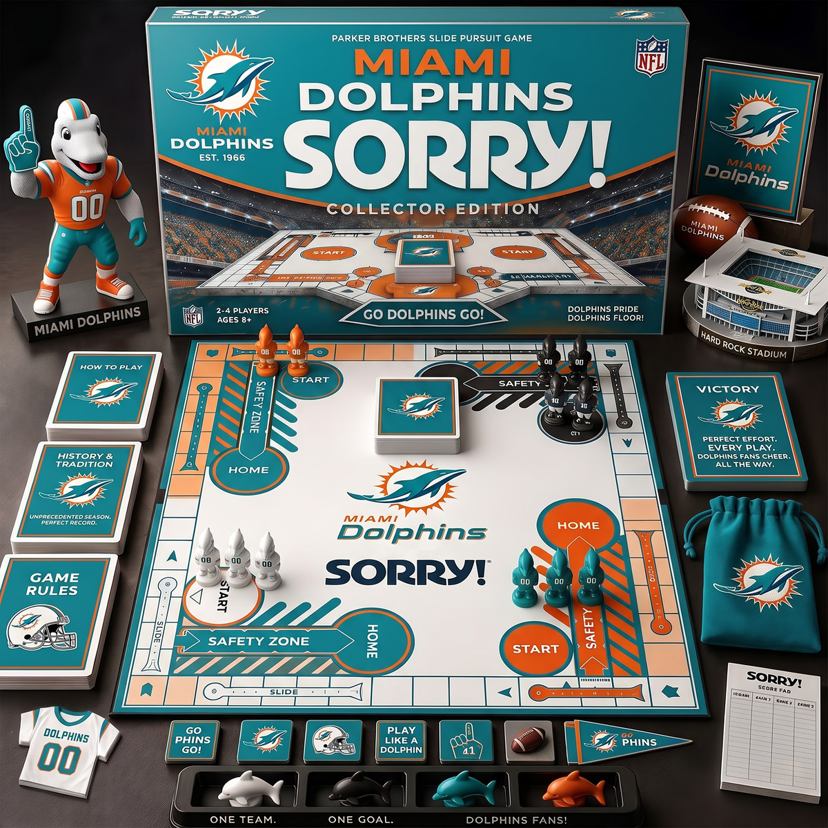 MD_Premium NFL Football Fan Sorry! Collector Board Game