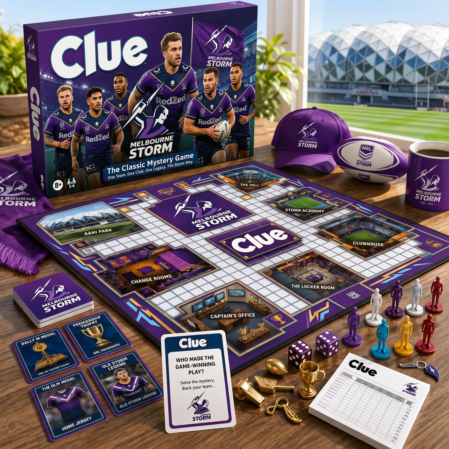 MEL X NRL THE MATCHDAY MYSTERY – PREMIUM COLLECTOR BOARD GAME
