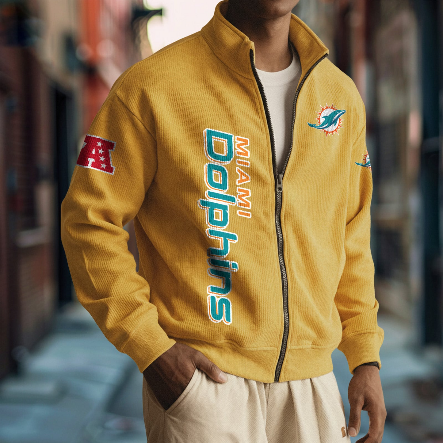 MIA x NFL Corduroy Zip-Up Jacket DatND DVT
