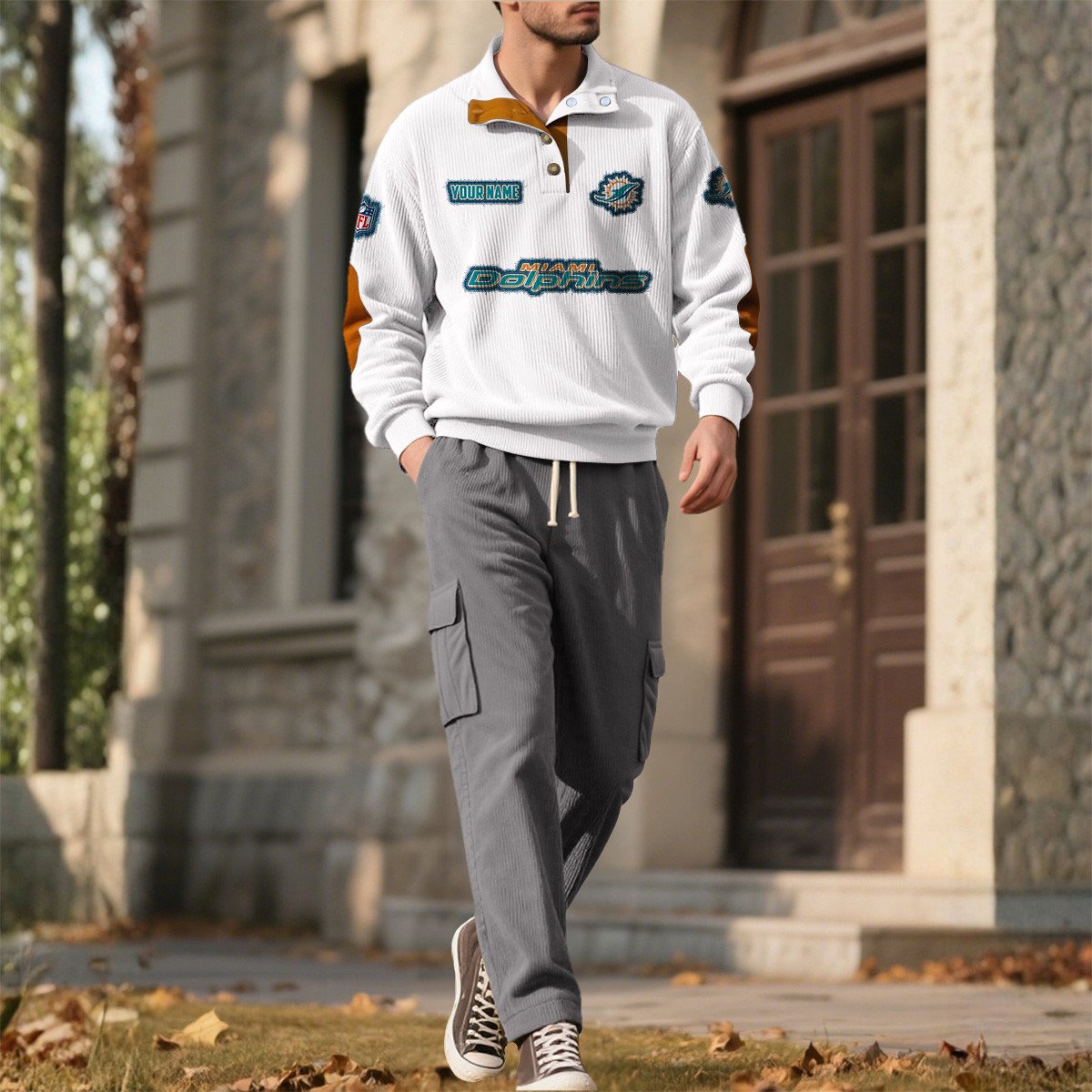 MIA x NFL Men's Corduroy Sweatshirt 1011 DatND DVT