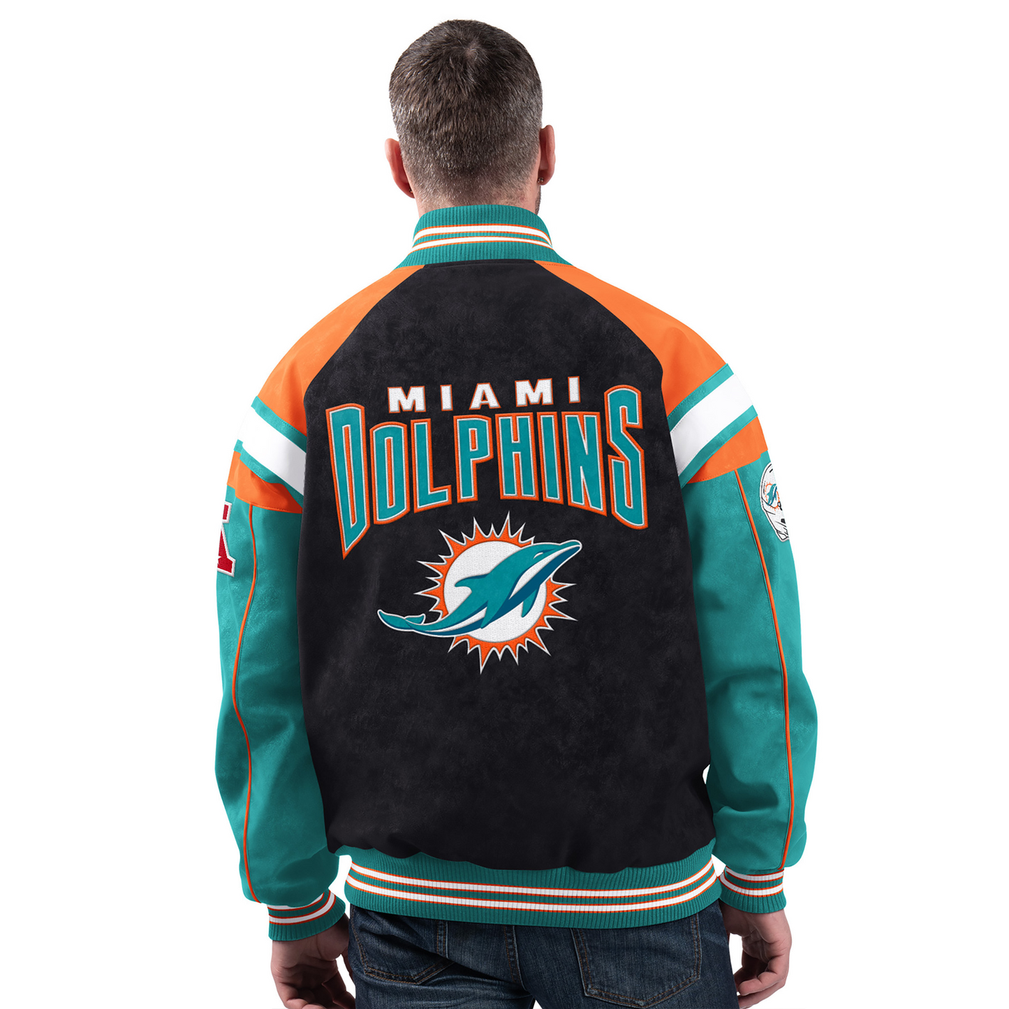 MIA x NFL Officially Licensed Faux Suede Jacket DATND TANTD