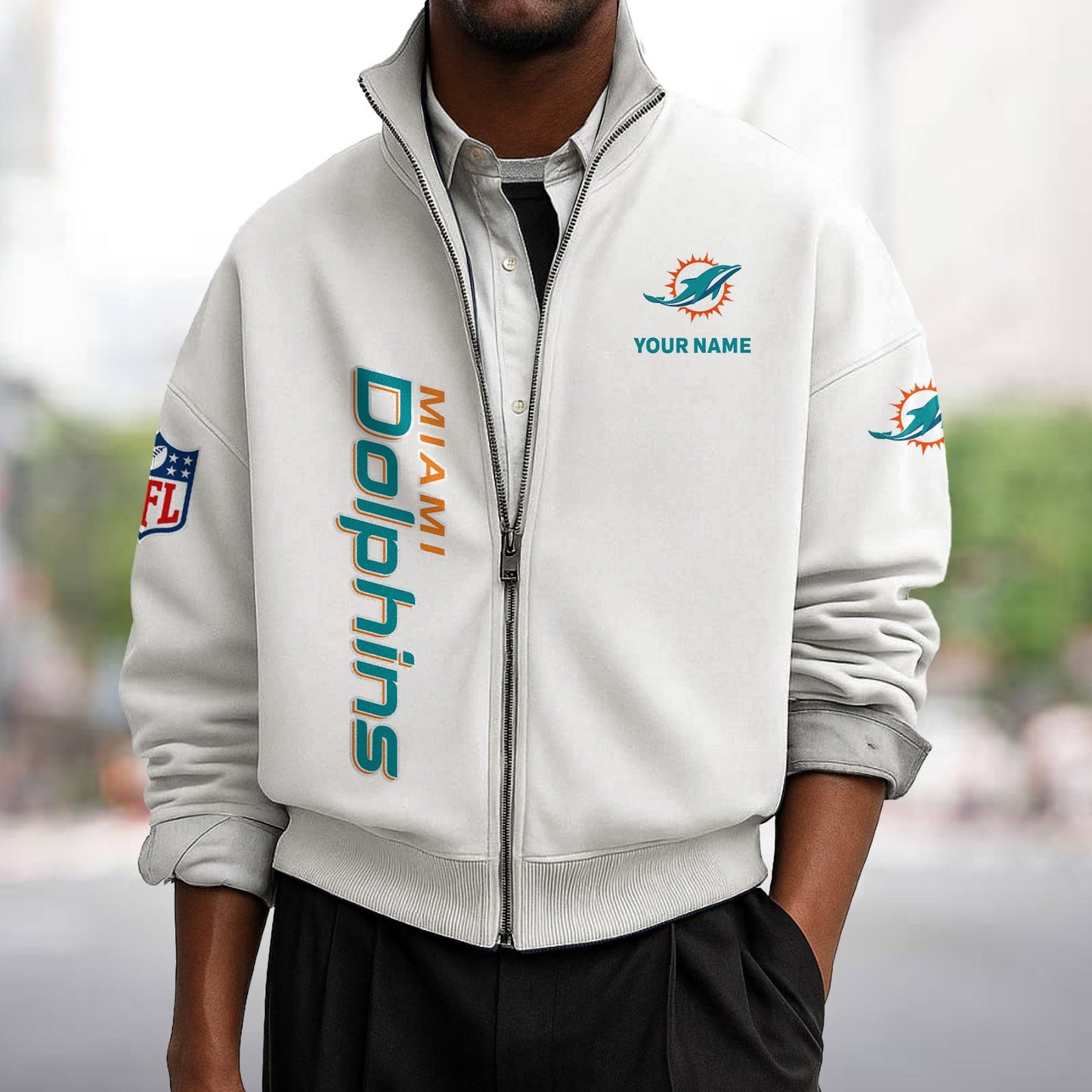 MIA x NFL Sweatshirt Full Zip DATND TANTD