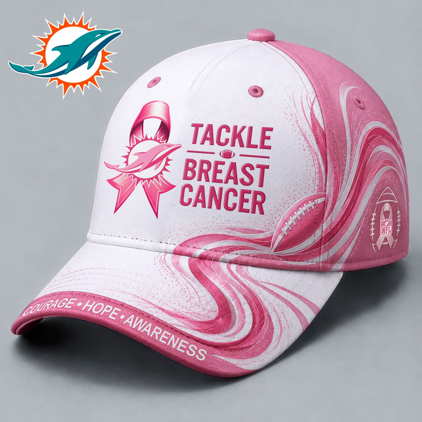 MIA x NFL Tackle Breast Cancer Cap