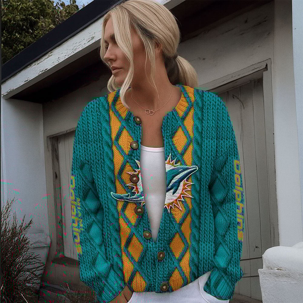 MIA x NFL Women's Cardigan Sweater DatND DVT