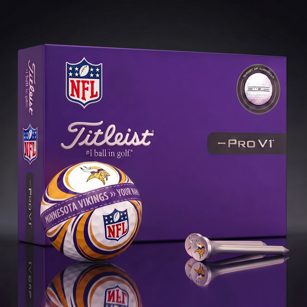 MIN X Luxury NFL Football Golf Ball Set – Personalized Edition