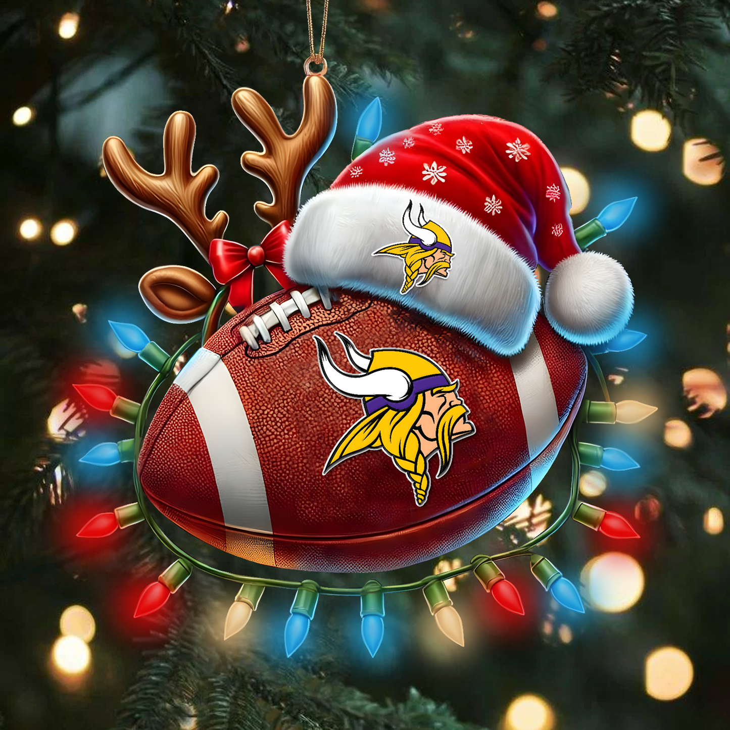 MIN x NFL Christmas Lights Football Ornament 0110 DatND ThuongNH