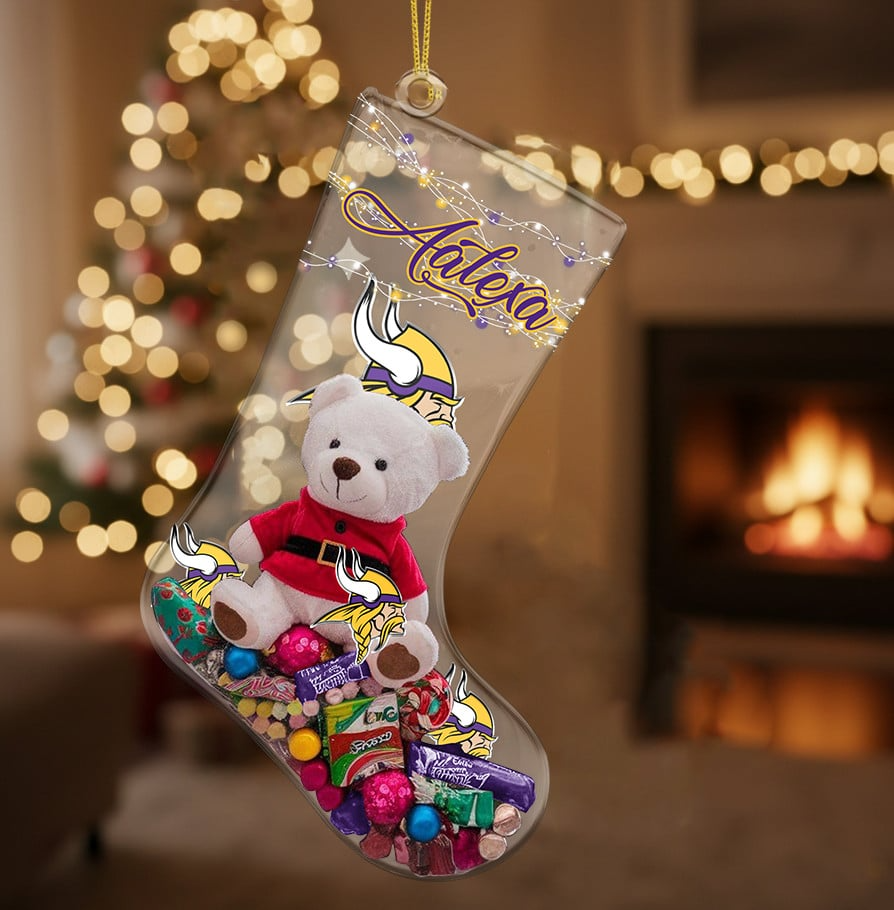 MIN x NFL Christmas Personalized Acrylic Ornament DatND DVT