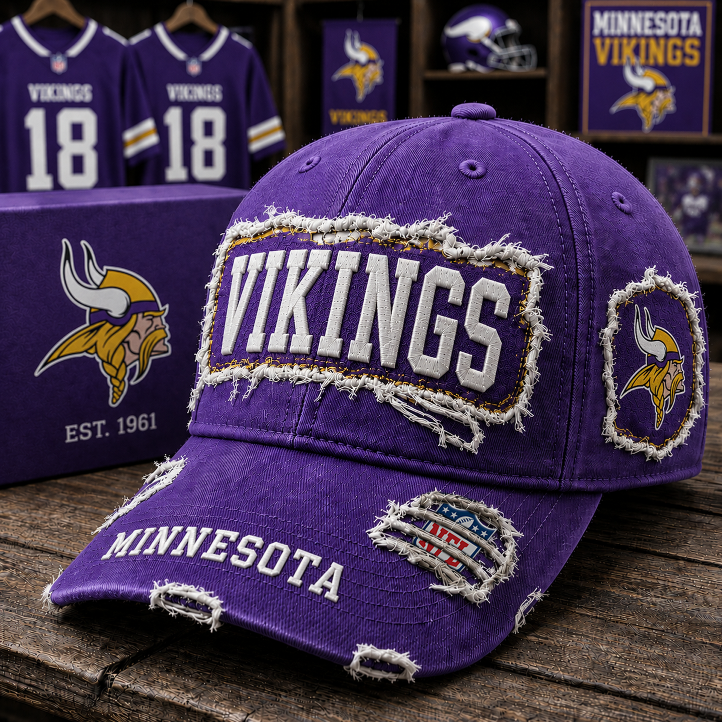 MIN x NFL Premium Patch Cap 1806