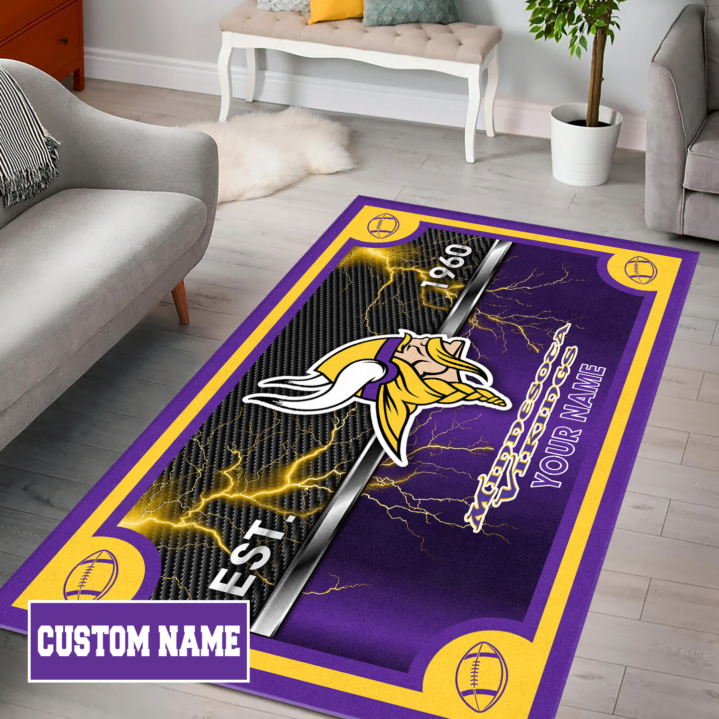 MIN x NFL Rug DATND TANTD