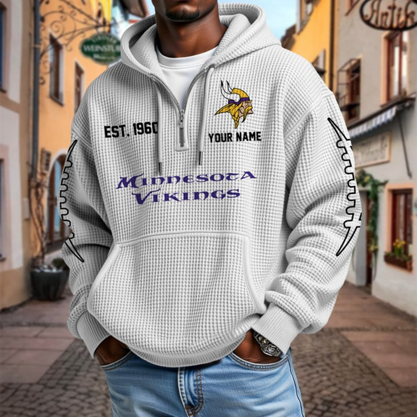 MIN x NFL Waffle Hoodie DatND DVT