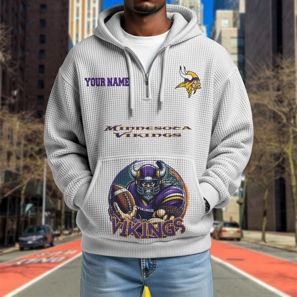 MIN x NFL Waffle Hoodie DATND TANTD