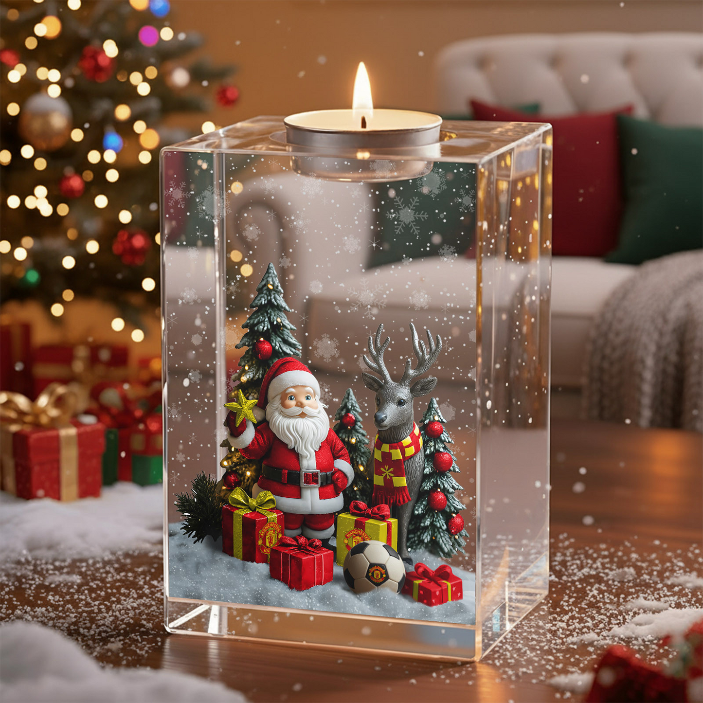 MUN x EPL Personalized Christmas Crystal Candle Holder DatND DVT