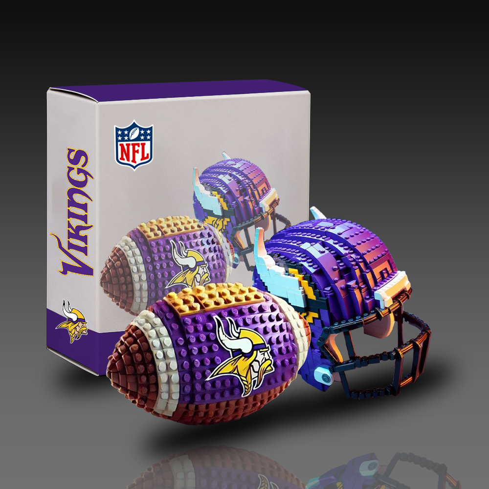 MV x NFL Team Ball & Helmets Building Block Football Set DDT CTND