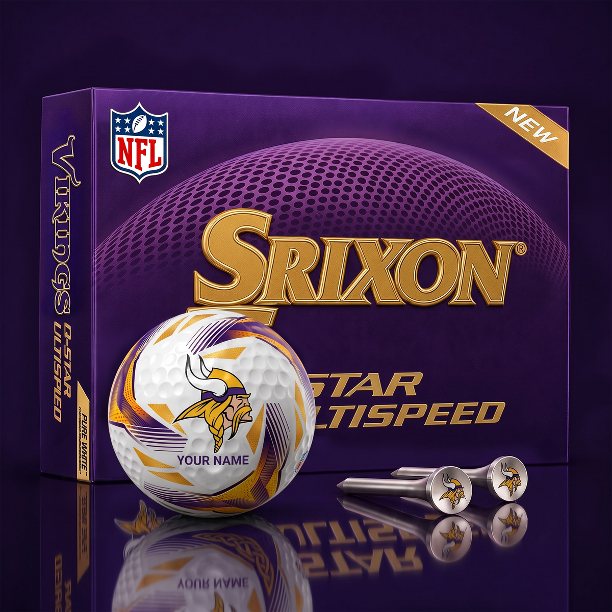 MV_NFL Football Fan Signature Golf Ball Set – Personalized Edition