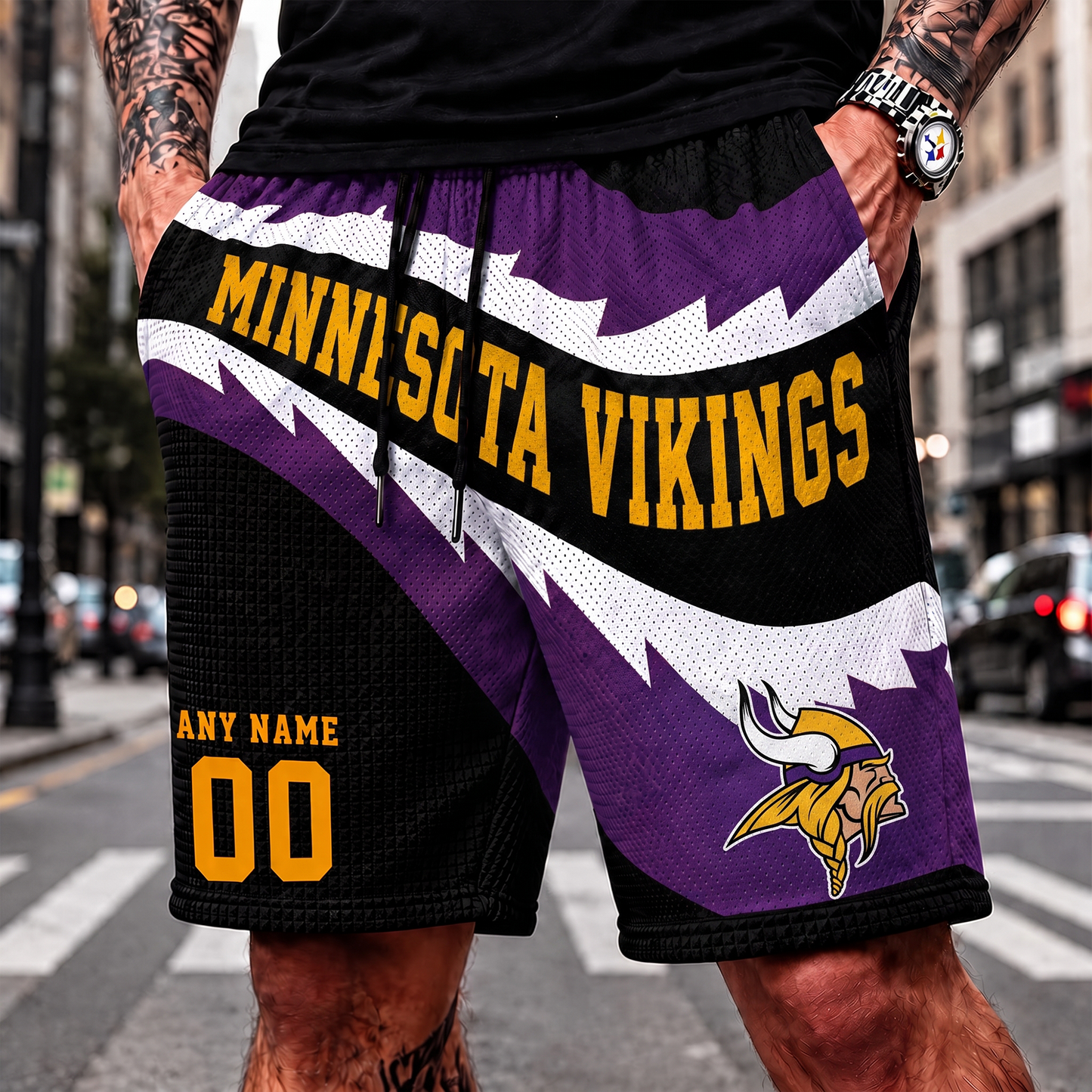 MV_NFL SHORT PANTS CUSTOM NAME & NUMBER FOR FAN