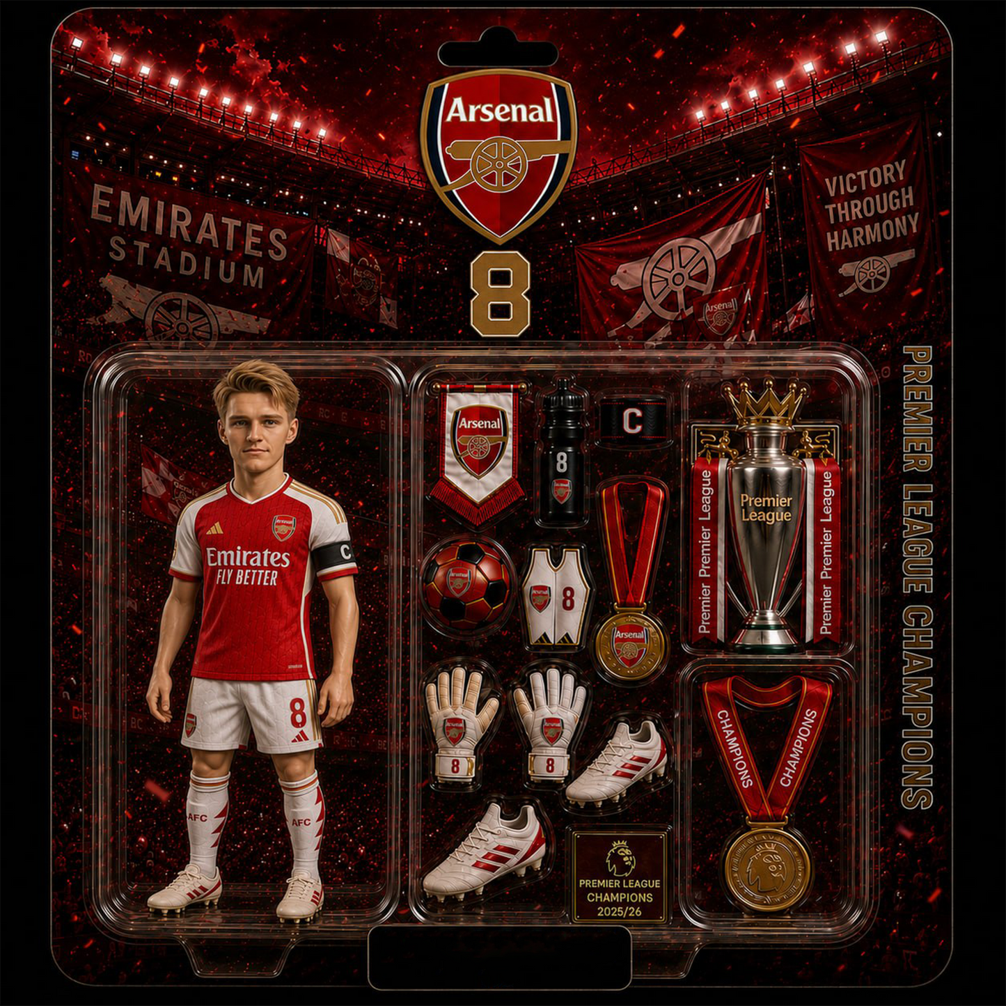 Custom ARS soccer player photo frame NAK NMD