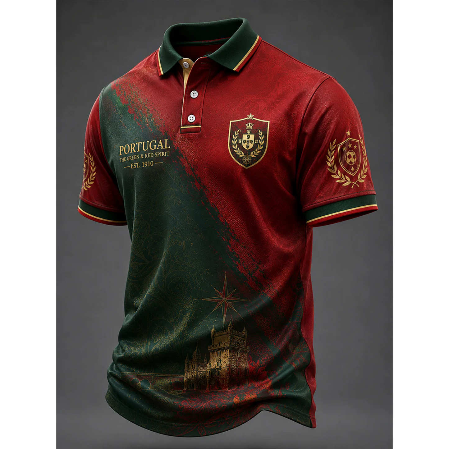 Men's Portugal Football 3D Shirt V14 DATND TANTD 050626