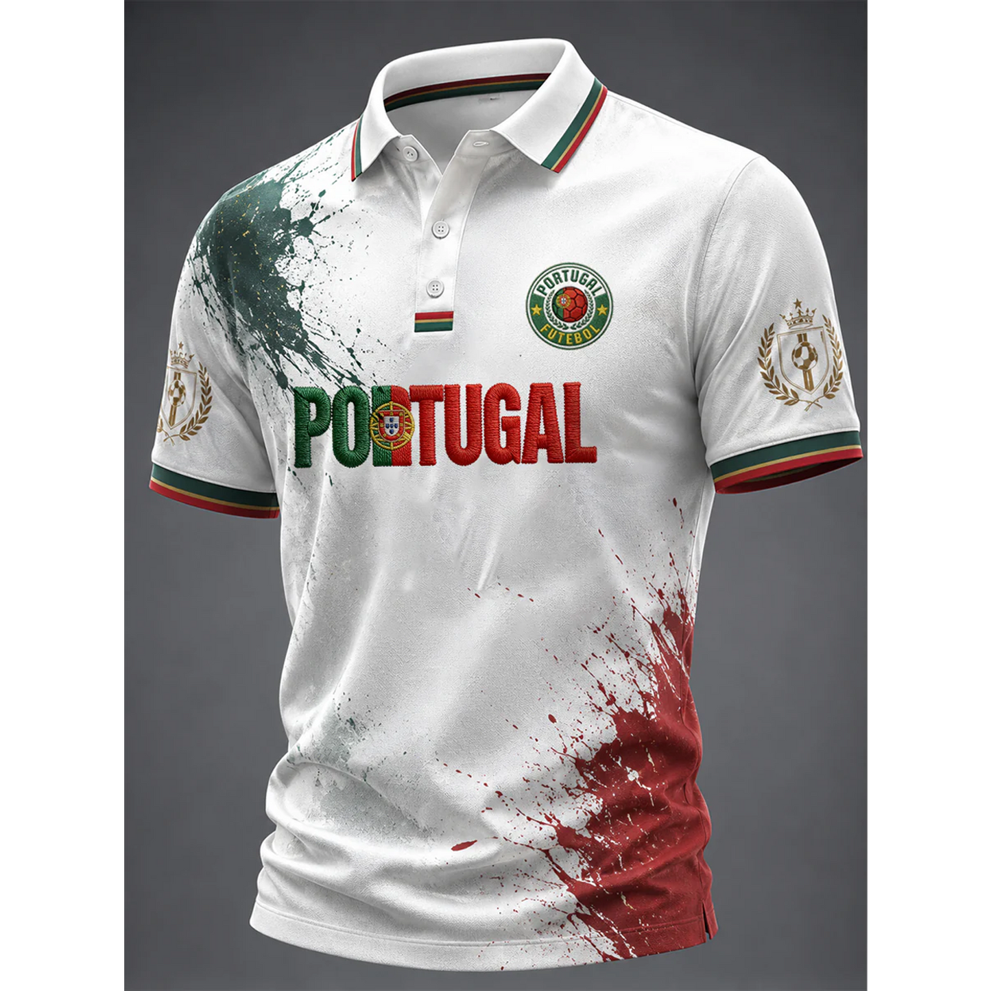 Men's Portugal Football 3D Shirt V16 DATND TANTD 050626