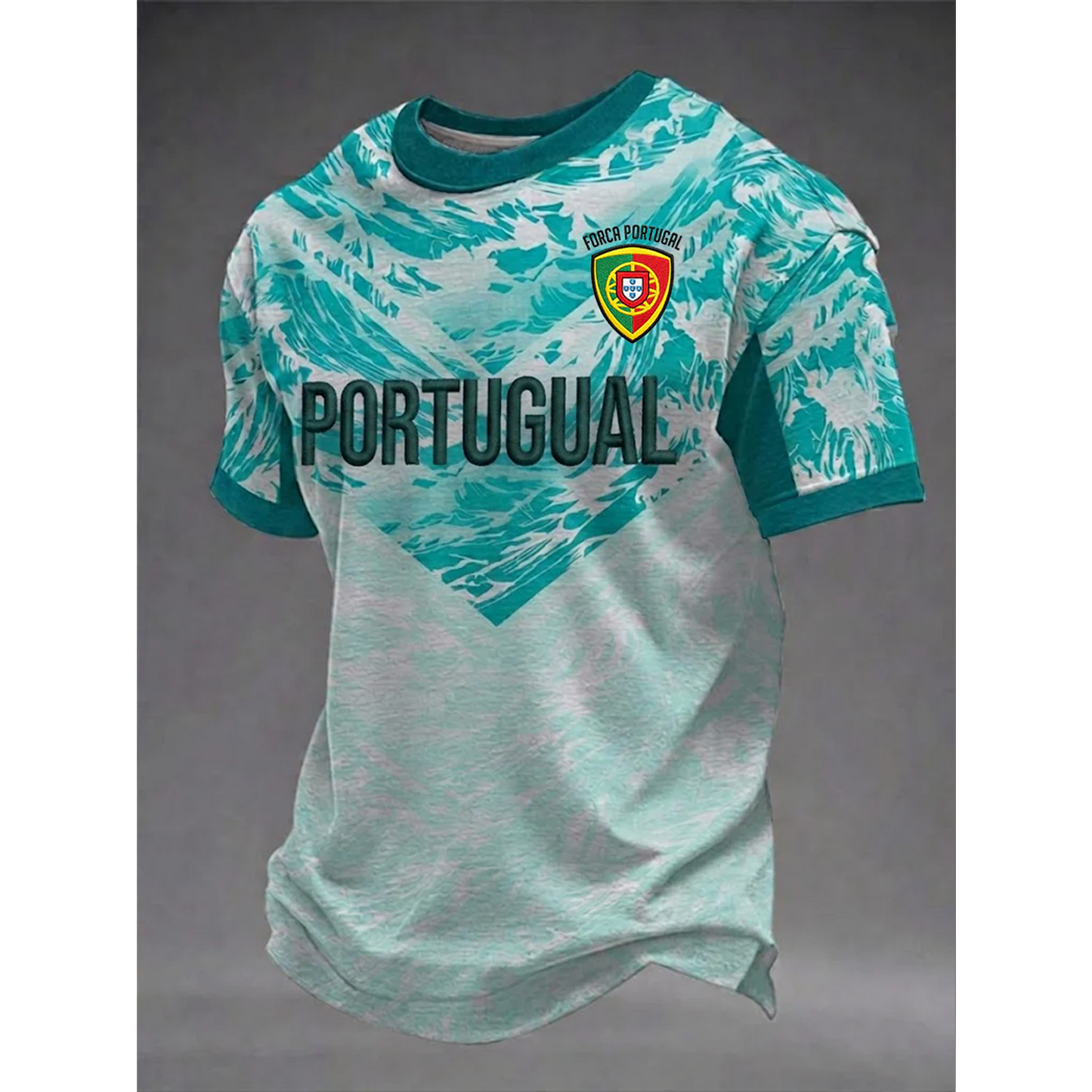 Men's Portugal Football 3D Shirt V19 DATND TANTD 050626