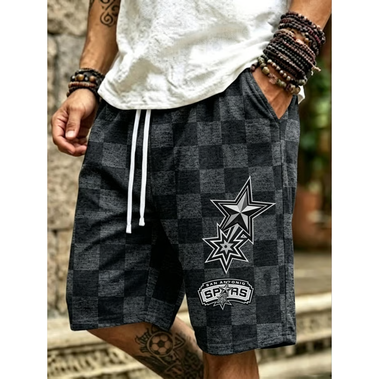 Men's SAS x NBA Basketball Lovers Print Casual Cargo Pants DATND TANTD 020626