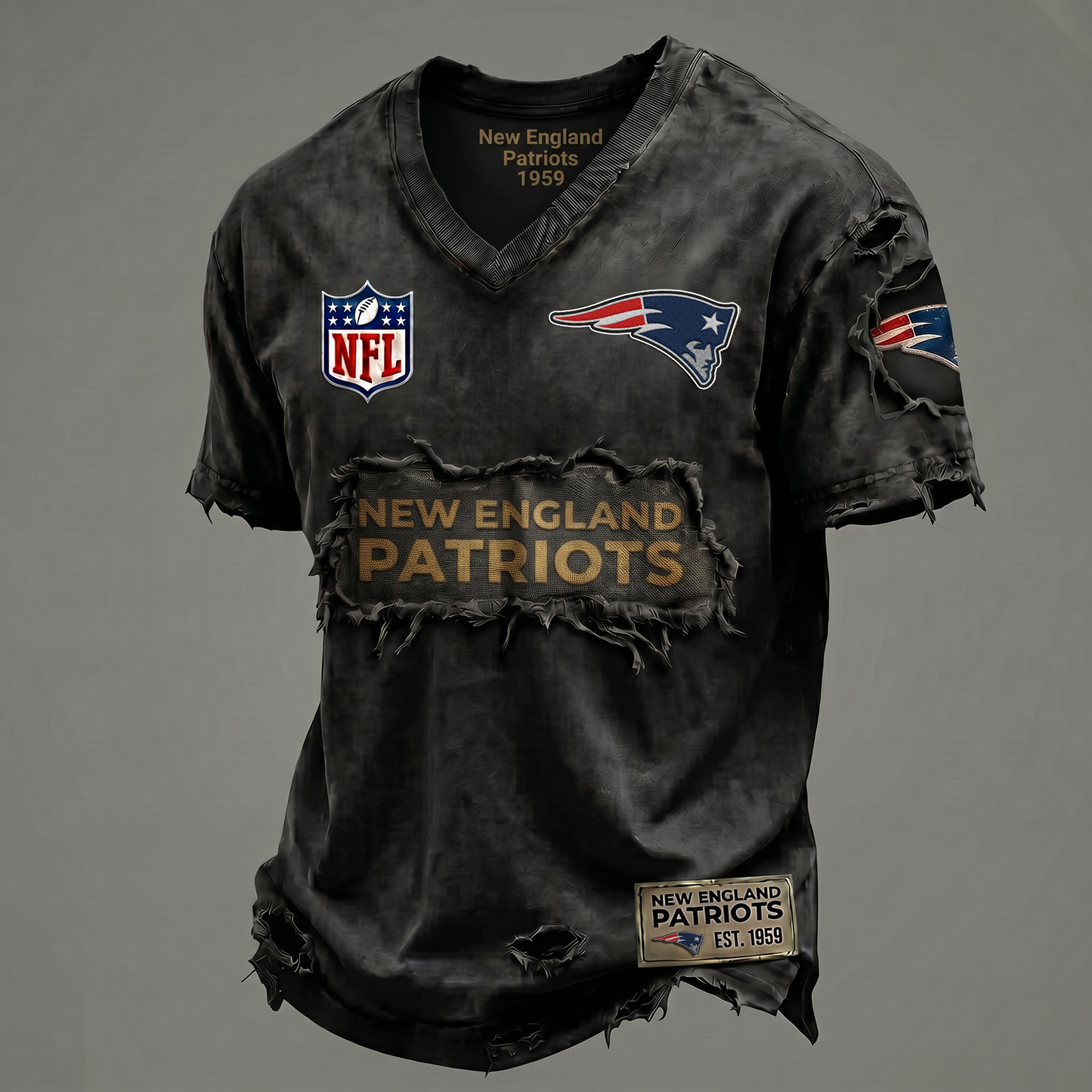 NEP NFL Premium V-Neck T-shirt Gift For Fans 0306 NAK DATND NHT