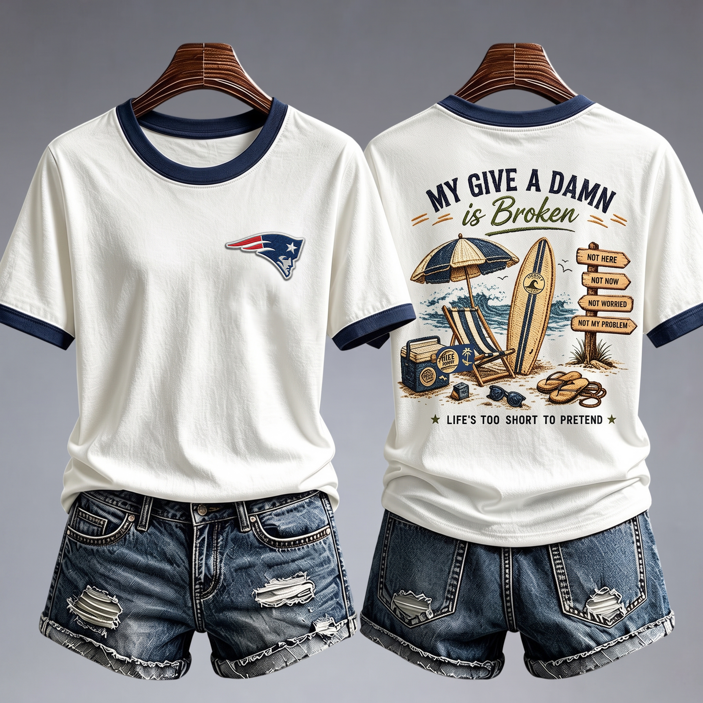 NEP x NFL My Give A Damn Is Broken Shirt