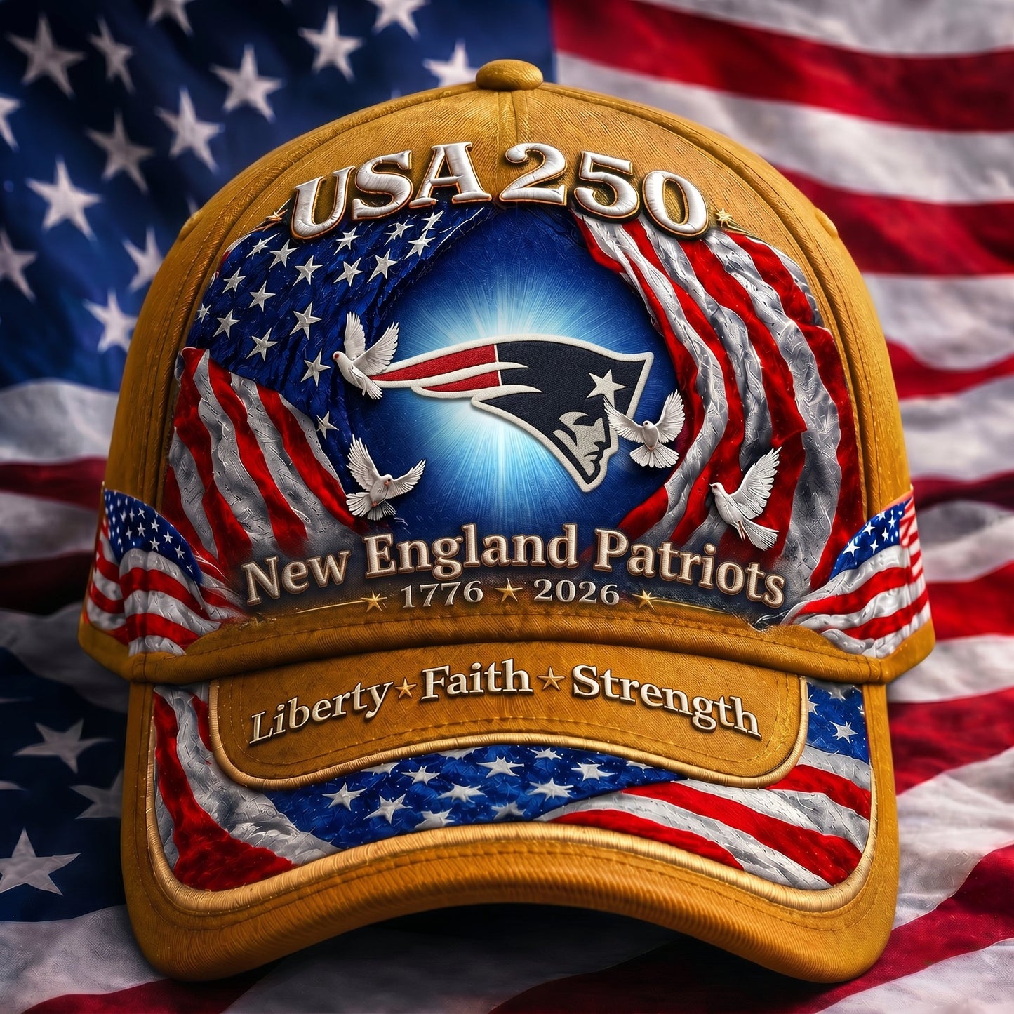 Premium NFL x NEP 250 Years Anniversary Of Freedom Cap 220626