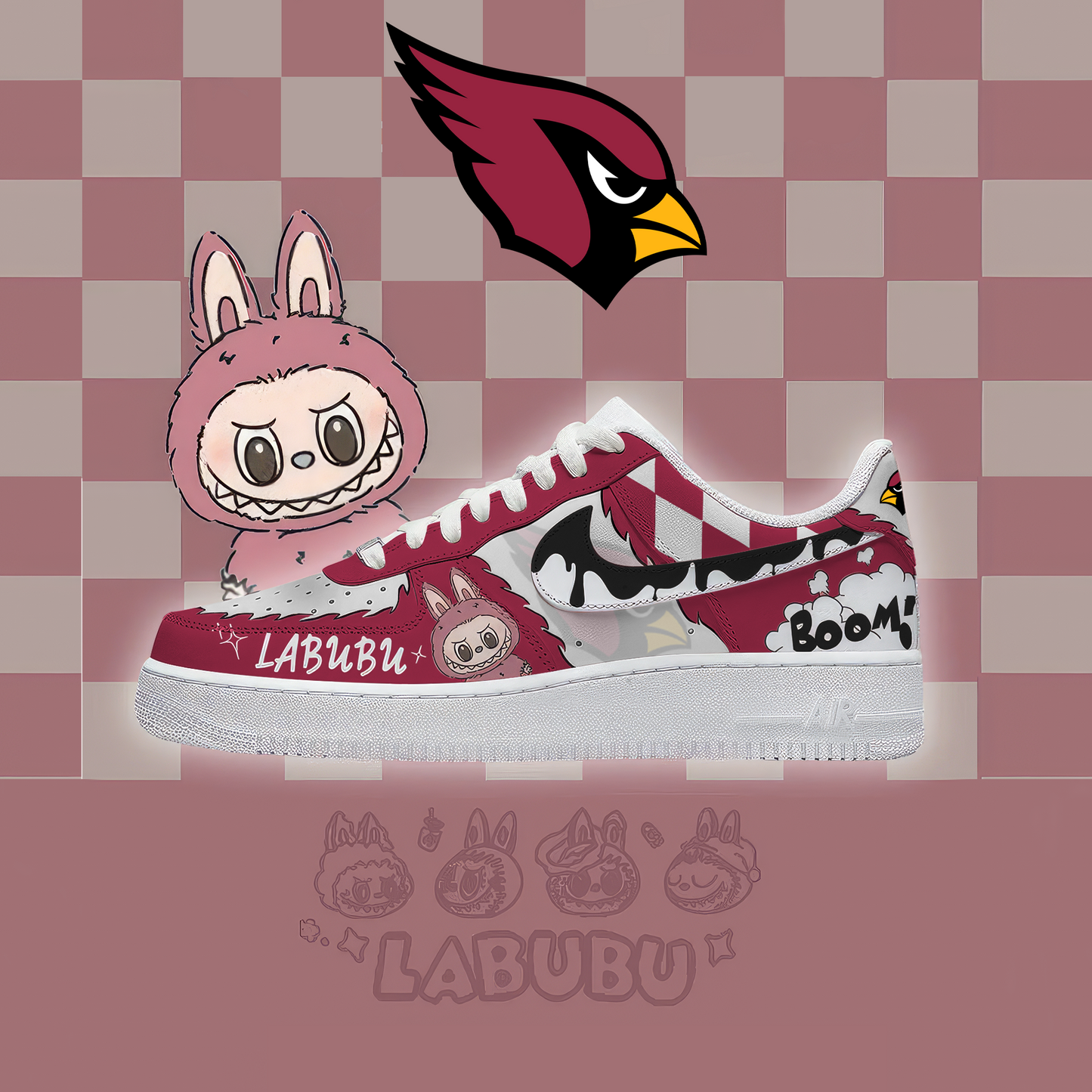 NFL AC x Labubu Premium AF1 Sneaker DDT CTND