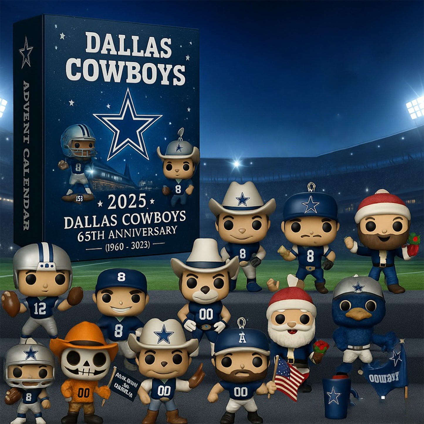 NFL DAL Team Advent Calendar Christmas V1 NAK NHM