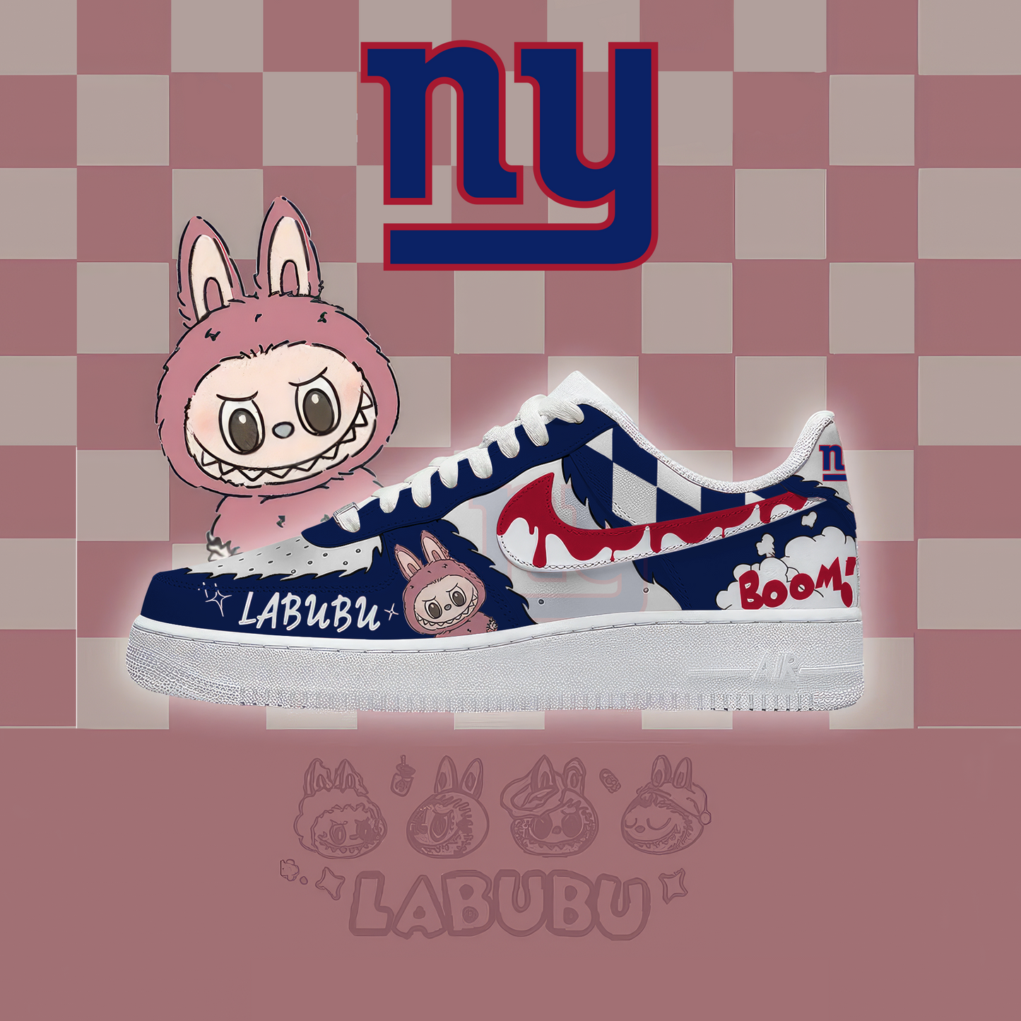 NFL NYG x Labubu Premium AF1 Sneaker DDT CTND